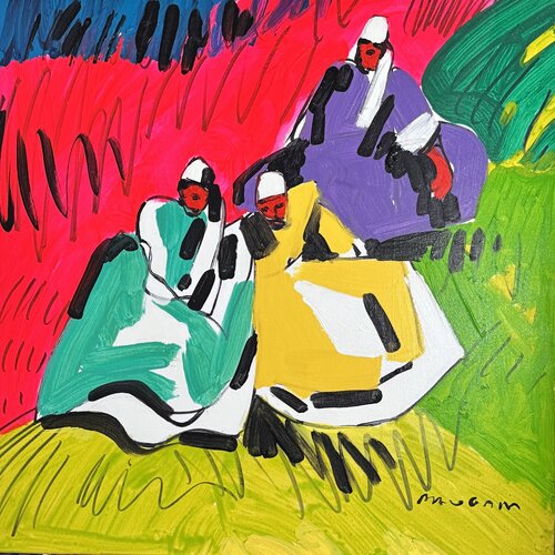 3 femmes modernes par Daniel PAUGAM, Peinture en vente sur Singulart