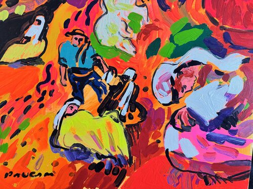La prière rouge par Daniel PAUGAM, Peinture en vente sur Singulart