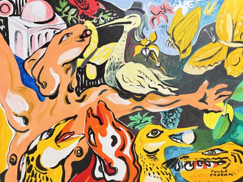 Le tour de magie von Daniel PAUGAM, Malerei kaufen auf Singulart