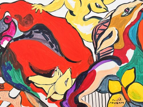 La chevauchée lubrique par Daniel PAUGAM, Peinture en vente sur Singulart