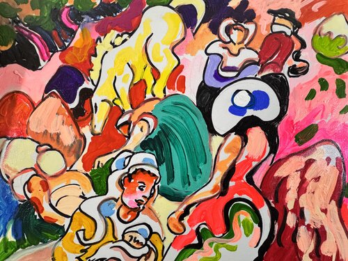 La robe verte van Daniel PAUGAM, Schilderij te koop op Singulart