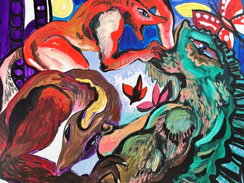 L’arracheur dedans par Daniel PAUGAM, Peinture en vente sur Singulart