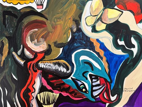 Le Dieu déchu de Daniel PAUGAM, Pintura a la venta en Singulart