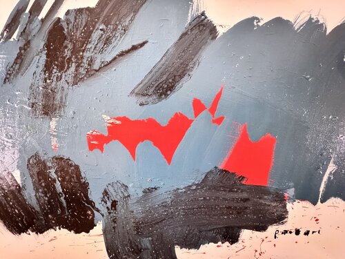 Rouge et bleu von Daniel PAUGAM, Malerei kaufen auf Singulart
