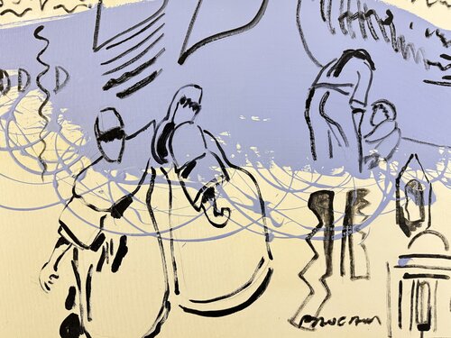 Le rocher aux écritures di Daniel PAUGAM, Pittura in vendita su Singulart