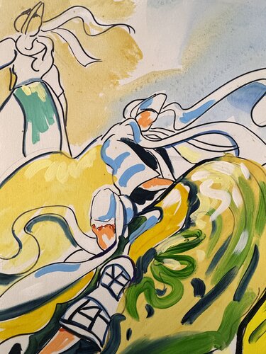 Bigoudénes près de la mer by Daniel PAUGAM, 회화 for Sale on Singulart