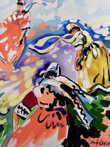 3 bretonnes au vent by Daniel PAUGAM, 회화 for Sale on Singulart