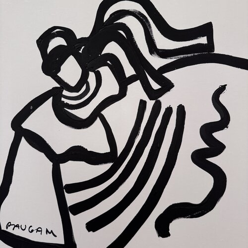Bretonne aux 4 franges di Daniel PAUGAM, Pittura in vendita su Singulart