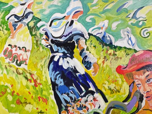 Le premier retour van Daniel PAUGAM, Schilderij te koop op Singulart