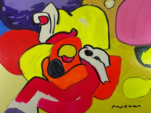 Conversation posée by Daniel PAUGAM, 絵画 for Sale on Singulart