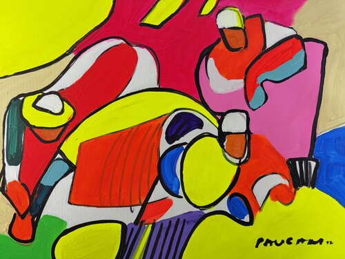 Le départ de la course di Daniel PAUGAM, Pittura in vendita su Singulart