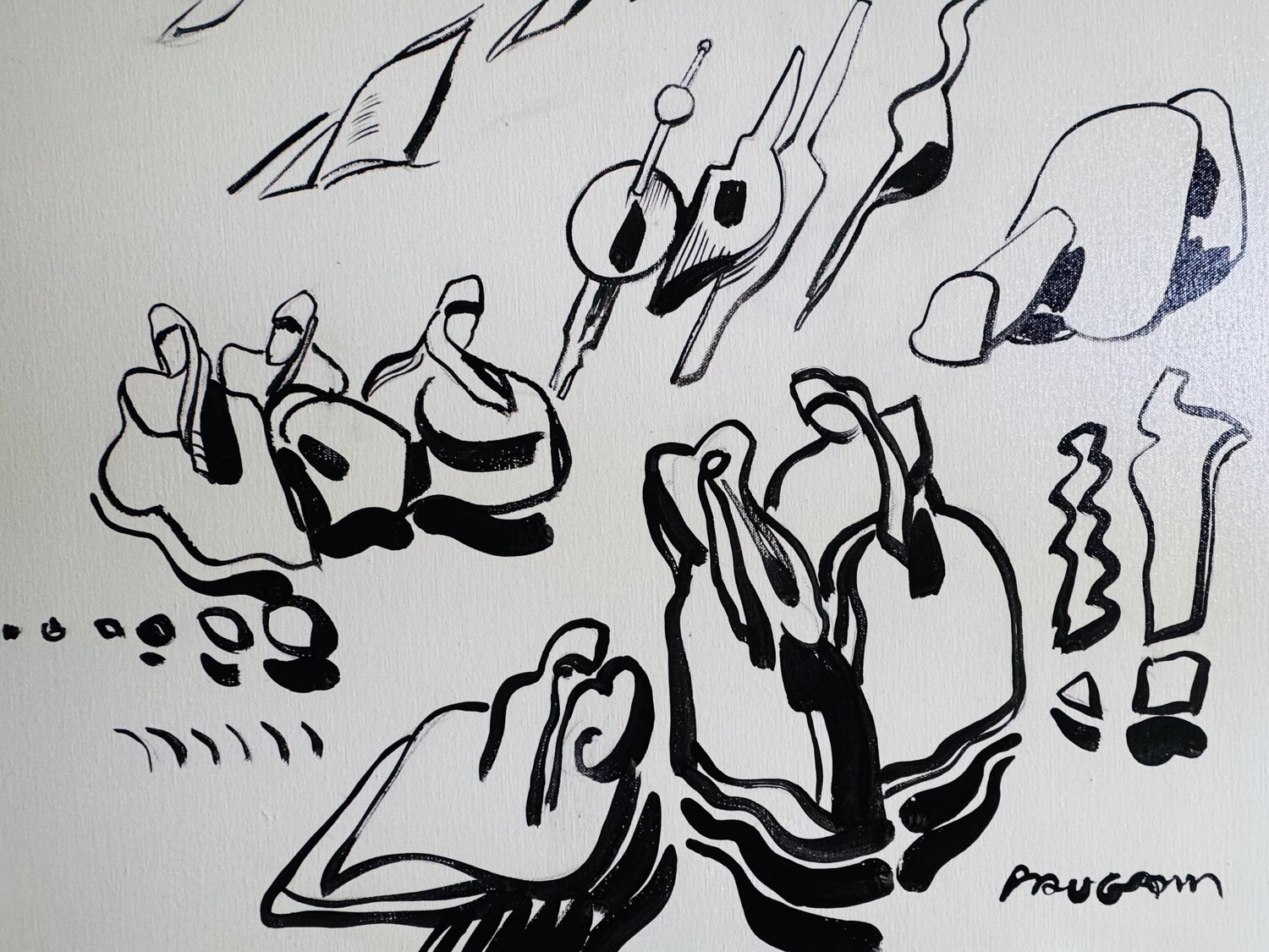 Les  cailloux alignés Daniel PAUGAM