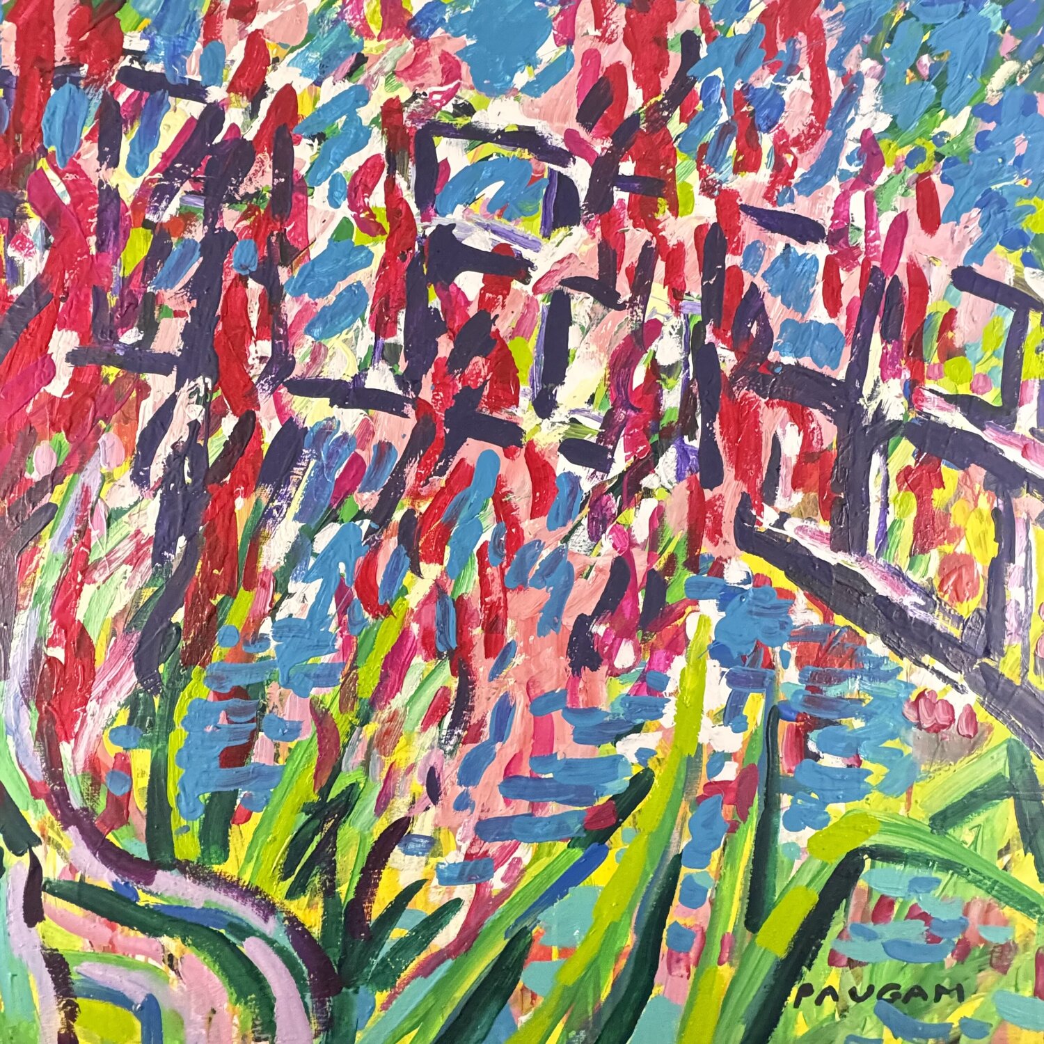 Le pont sous les fleurs Daniel PAUGAM