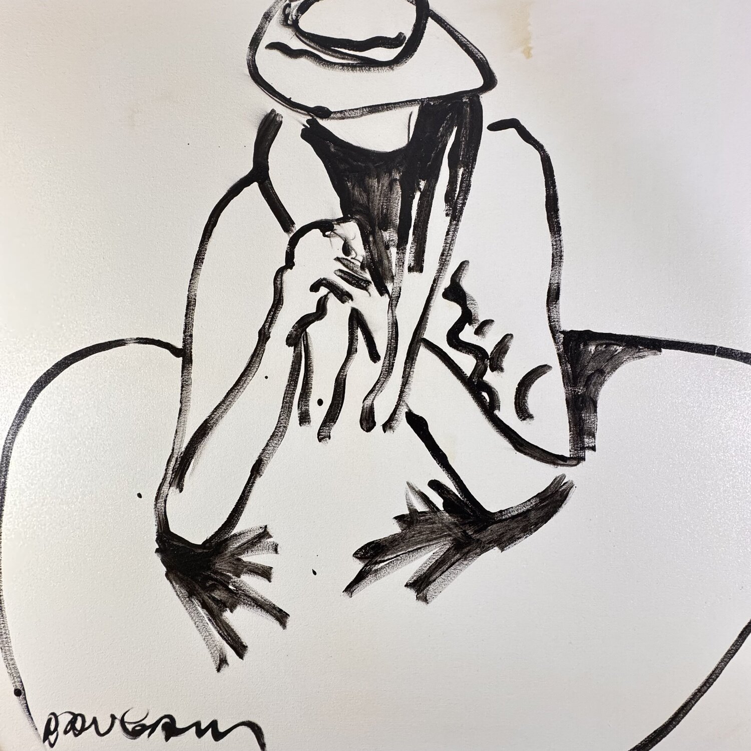 Jeune femme pensive Daniel PAUGAM