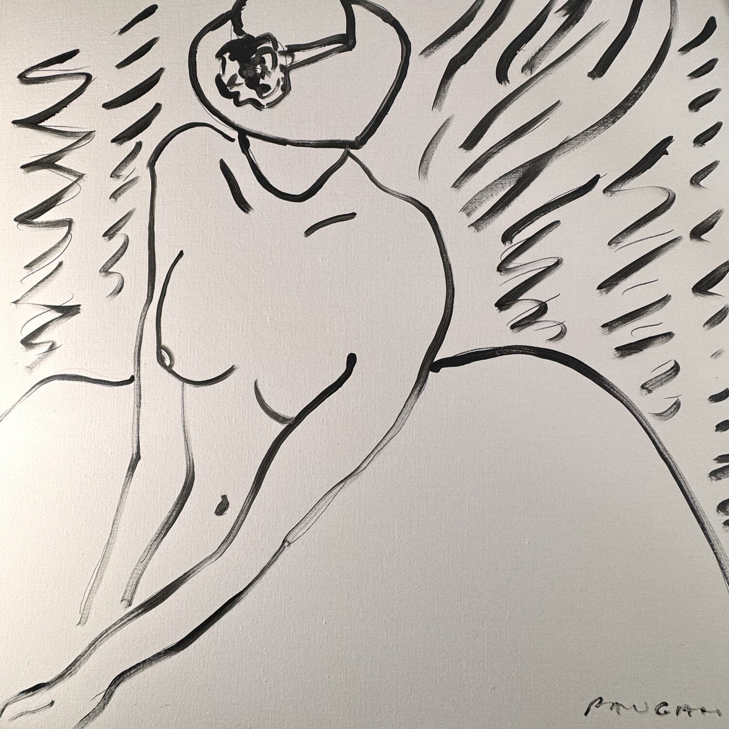 Femme au chapeau pointu Daniel PAUGAM