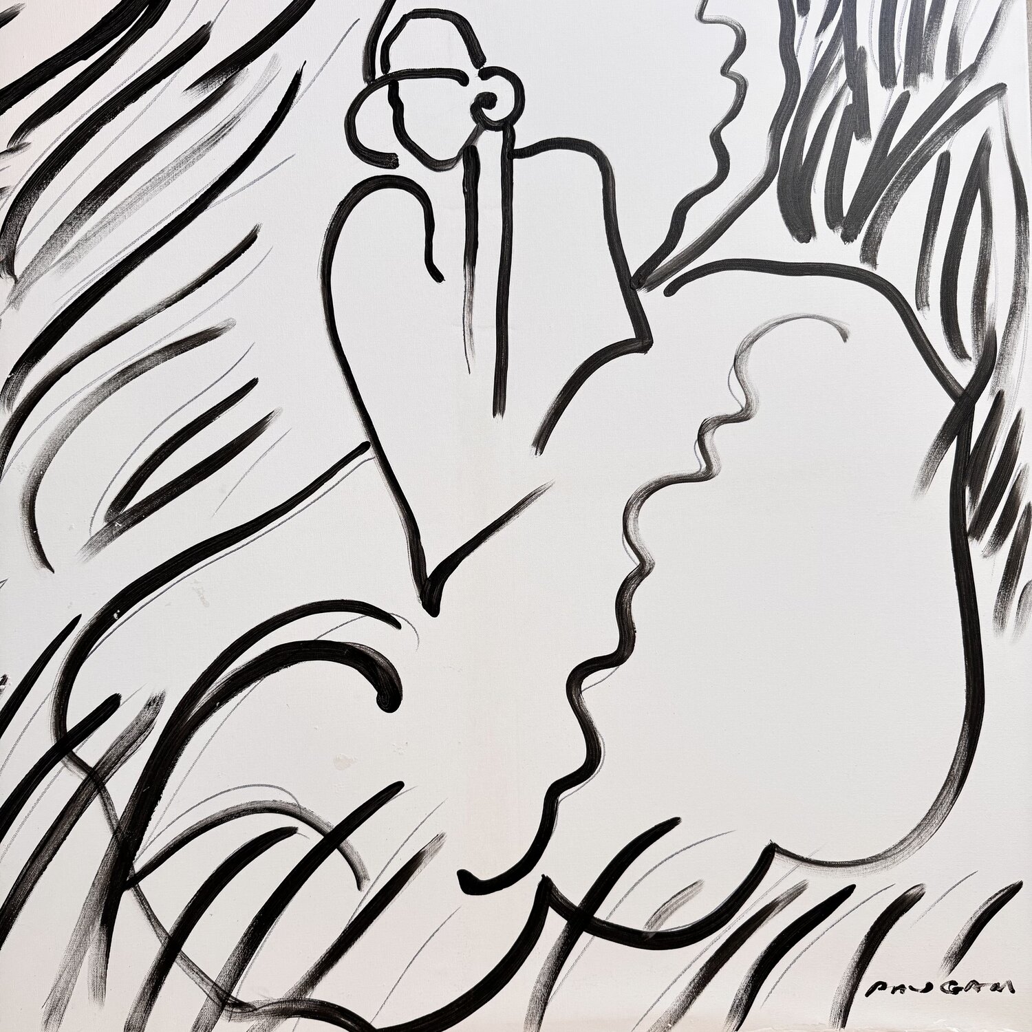 Femme à la visière 4 Daniel PAUGAM Originalgemälde zu verkaufen