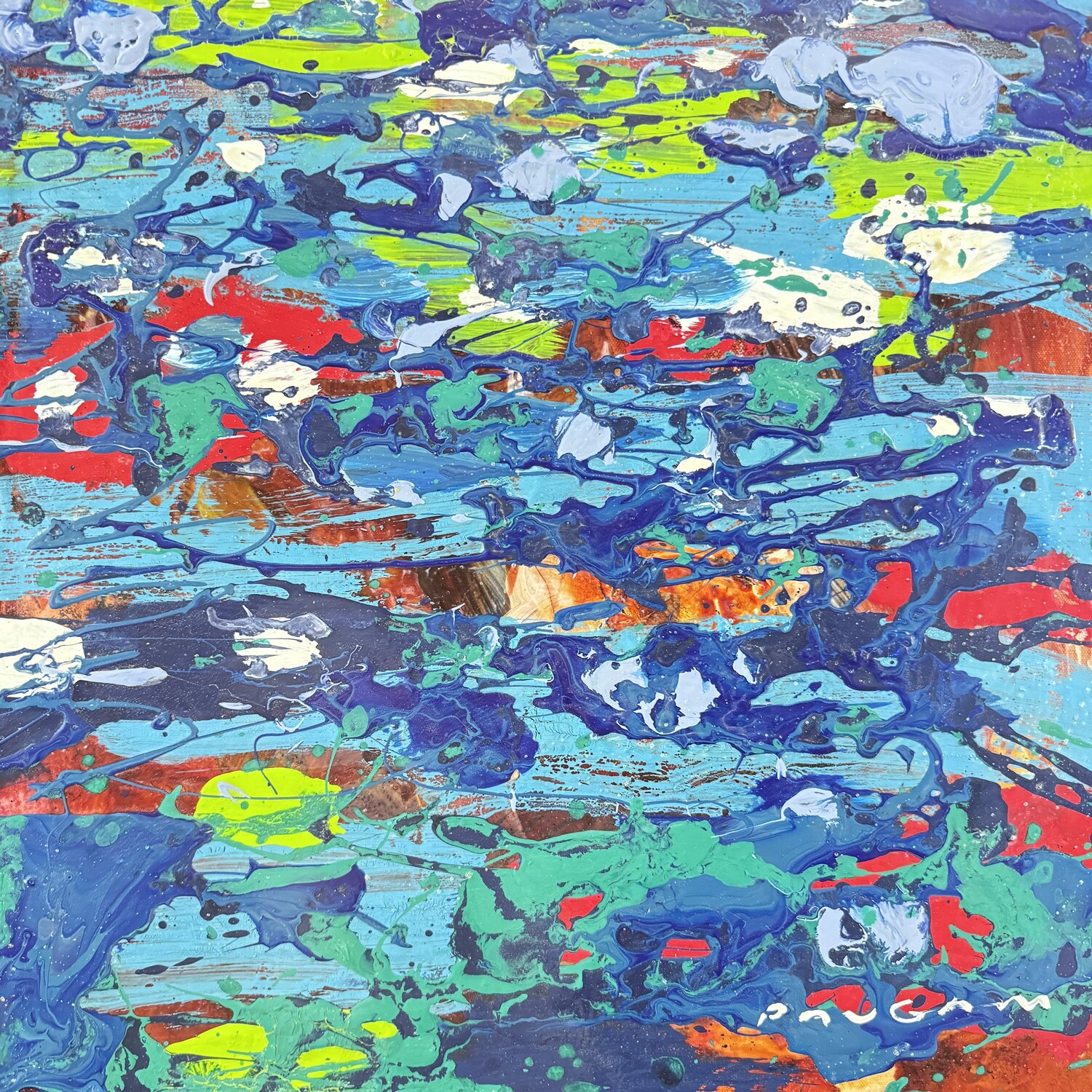 Eau mystérieuse Daniel PAUGAM Peinture originale à vendre