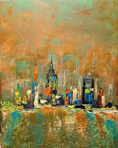 CITY 1 di Véronique Durand, Pittura in vendita su Singulart