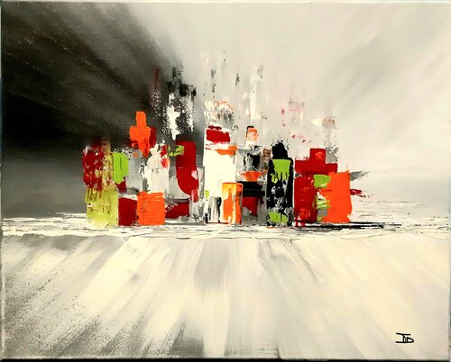 CITY 3 di Véronique Durand, Pittura in vendita su Singulart
