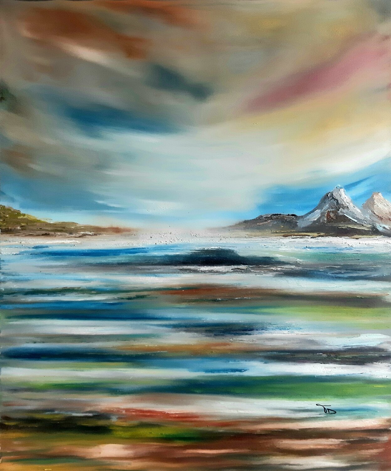 Paysage Mystérieux Véronique Durand Dipinto originale in vendita