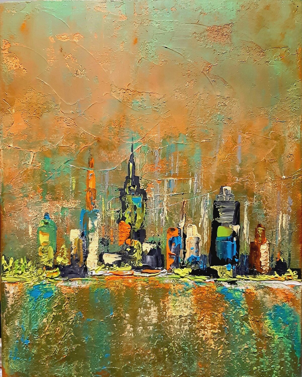 CITY 1 Véronique Durand Dipinto originale in vendita