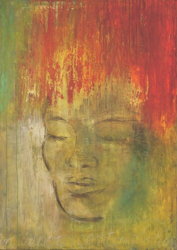 inner contemplation van Ils Van Looveren, Schilderij te koop op Singulart