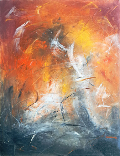 silent eruption by Justina Trefz, 絵画 for Sale on Singulart