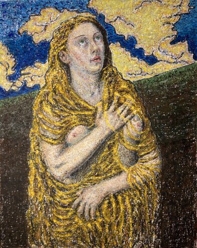 Madeleine repentante after Rubens by Paul Edouard DESCHARMES, Work on Paper for Sale on Singulart
