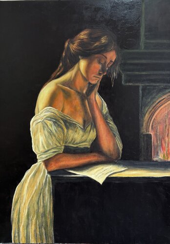 La lettre van Paul Edouard DESCHARMES, Schilderij te koop op Singulart