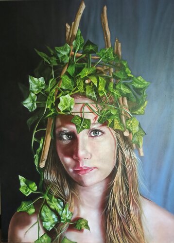 Fairy's awakening par paolo braccini, Peinture en vente sur Singulart
