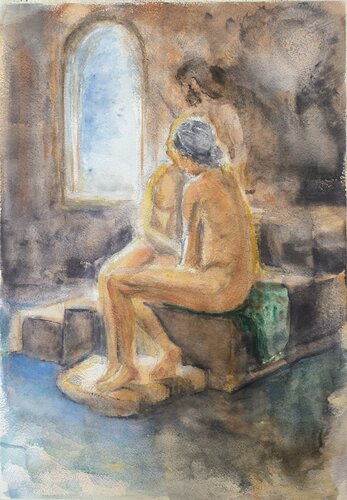 Conversazione by Debora Ferruzzi Caruso, Painting for Sale on Singulart