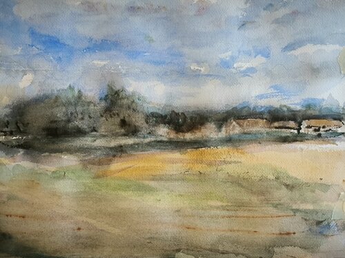 In viaggio verso Parigi by Debora Ferruzzi Caruso, Painting for Sale on Singulart