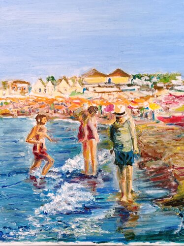 Relax al Bagnoasciuga by Debora Ferruzzi Caruso, Painting for Sale on Singulart