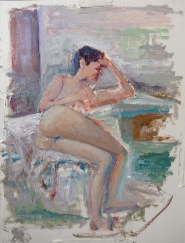 La ragazza by Debora Ferruzzi Caruso, Painting for Sale on Singulart