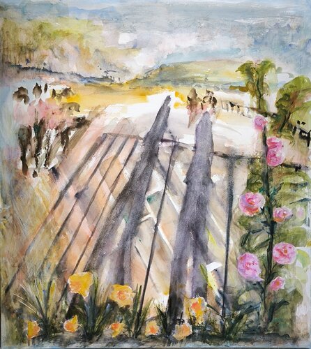 Insieme alla nostra ombra by Debora Ferruzzi Caruso, Painting for Sale on Singulart