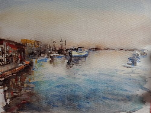 Una nave lontana by Debora Ferruzzi Caruso, Painting for Sale on Singulart
