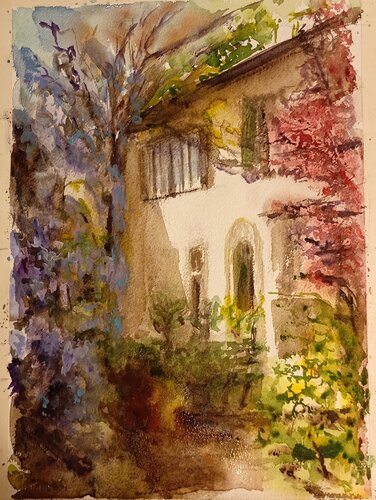 Villa il Palmerino by Debora Ferruzzi Caruso, Painting for Sale on Singulart