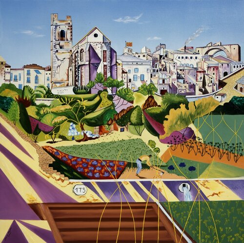 Catalonian Village by David Rogers, Print for Sale on Singulart