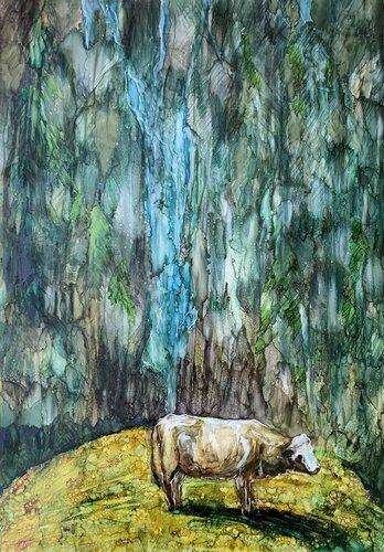 Swiss Idyll di Janet Dixon, Pittura in vendita su Singulart