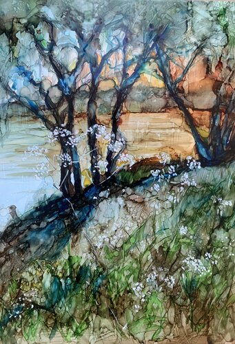 Where I Want To Be di Janet Dixon, Pittura in vendita su Singulart