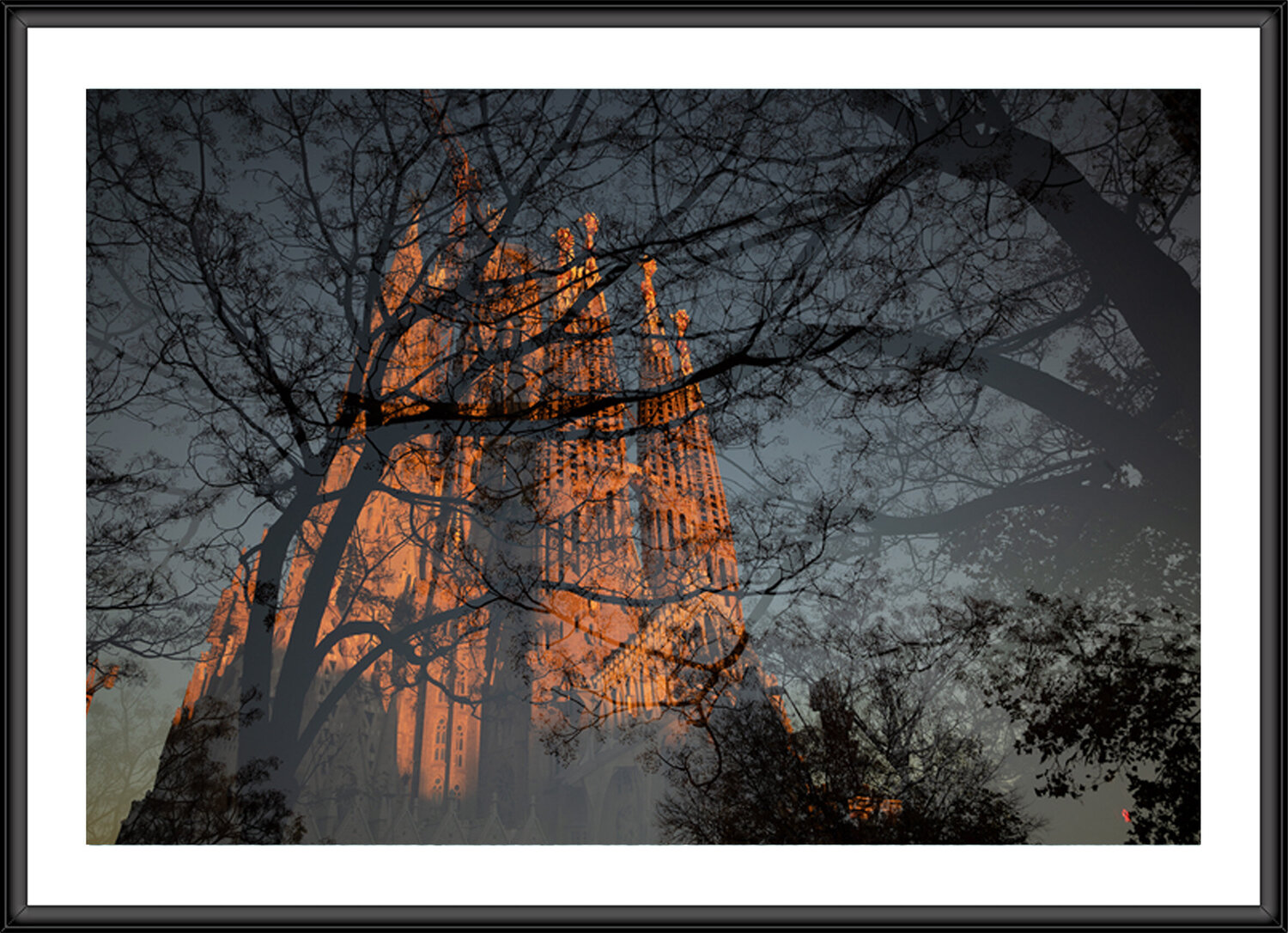 La Sagrada Familia Edouard Mazaré Fotografie zu verkaufen