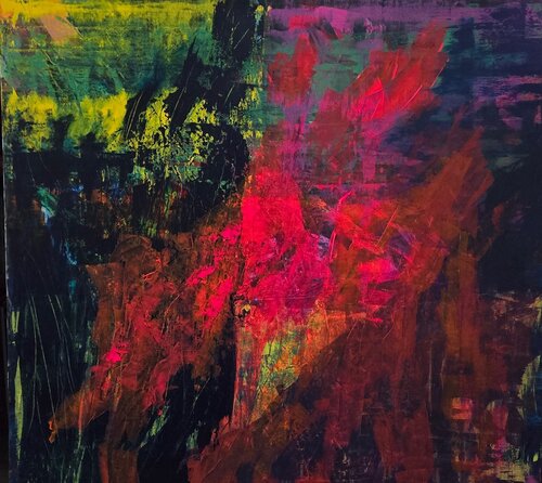 The Red and the Green van Terrence Dean, Schilderij te koop op Singulart