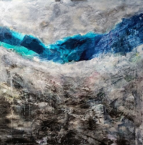 Blue Ice van Terrence Dean, Schilderij te koop op Singulart