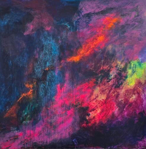 Weeping falls like petals di Terrence Dean, Pittura in vendita su Singulart