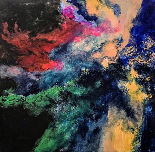 Around me sounds the night di Terrence Dean, Pittura in vendita su Singulart