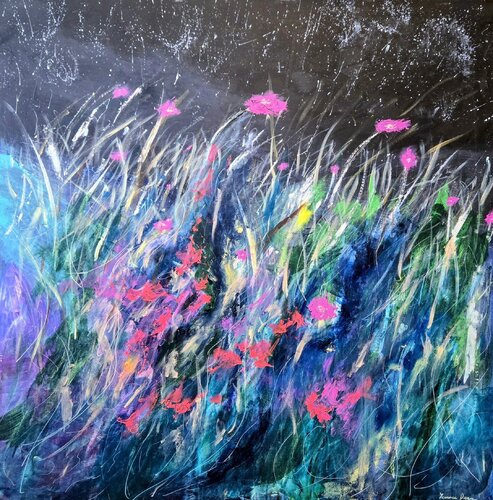 Night Garden van Terrence Dean, Schilderij te koop op Singulart