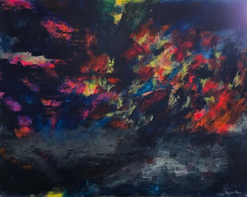 Light filled with petals di Terrence Dean, Pittura in vendita su Singulart