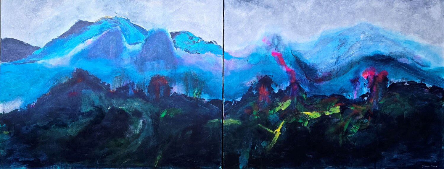 The Weeping Mountains Terrence Dean Peinture originale à vendre
