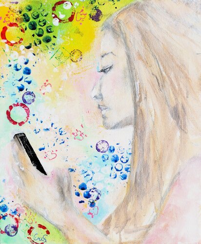 Zeitgeist von Christine Schuldhaus, Malerei kaufen auf Singulart