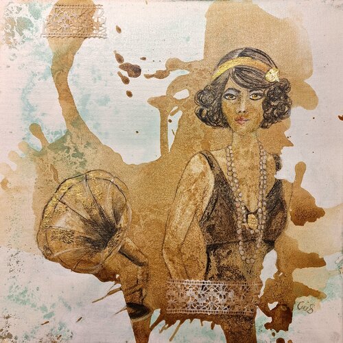 Caffe Nostalgica van Christine Schuldhaus, Schilderij te koop op Singulart